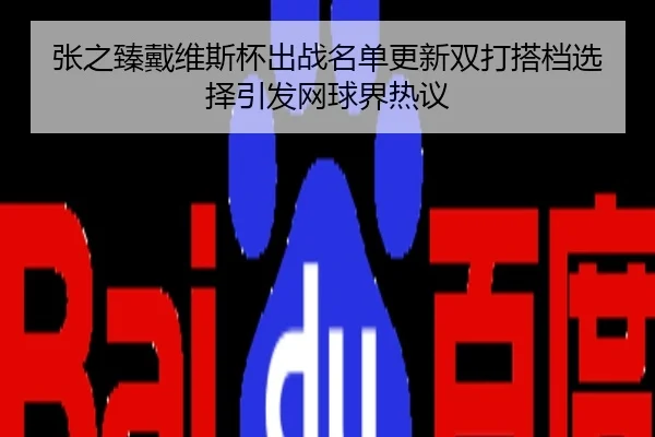张之臻戴维斯杯出战名单更新双打搭档选择引发网球界热议